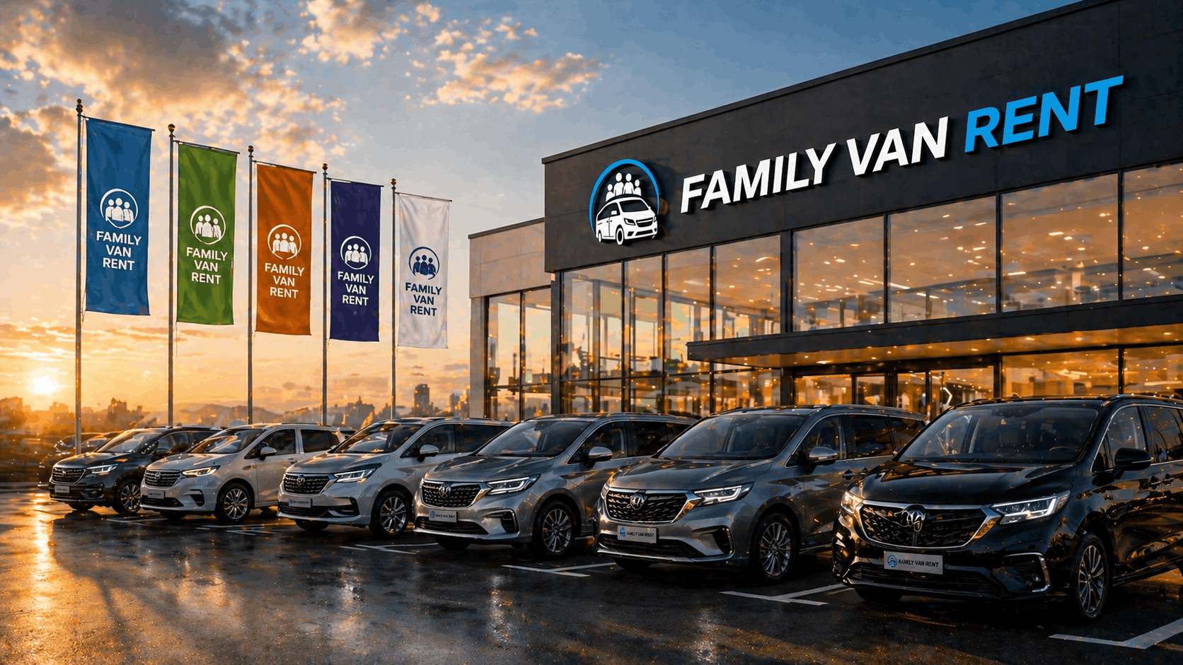 Семейный минивэн Family Van Rent во время поездки по Европе